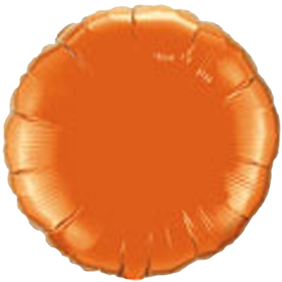 ラウンド型アルミ風船オレンジ